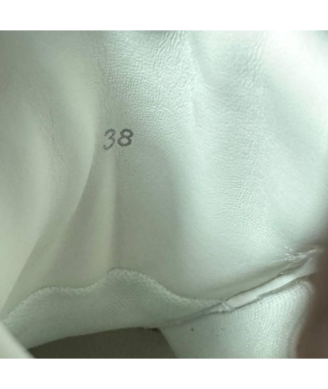 RAF SIMONS Белые текстильные низкие кроссовки / кеды, фото 6