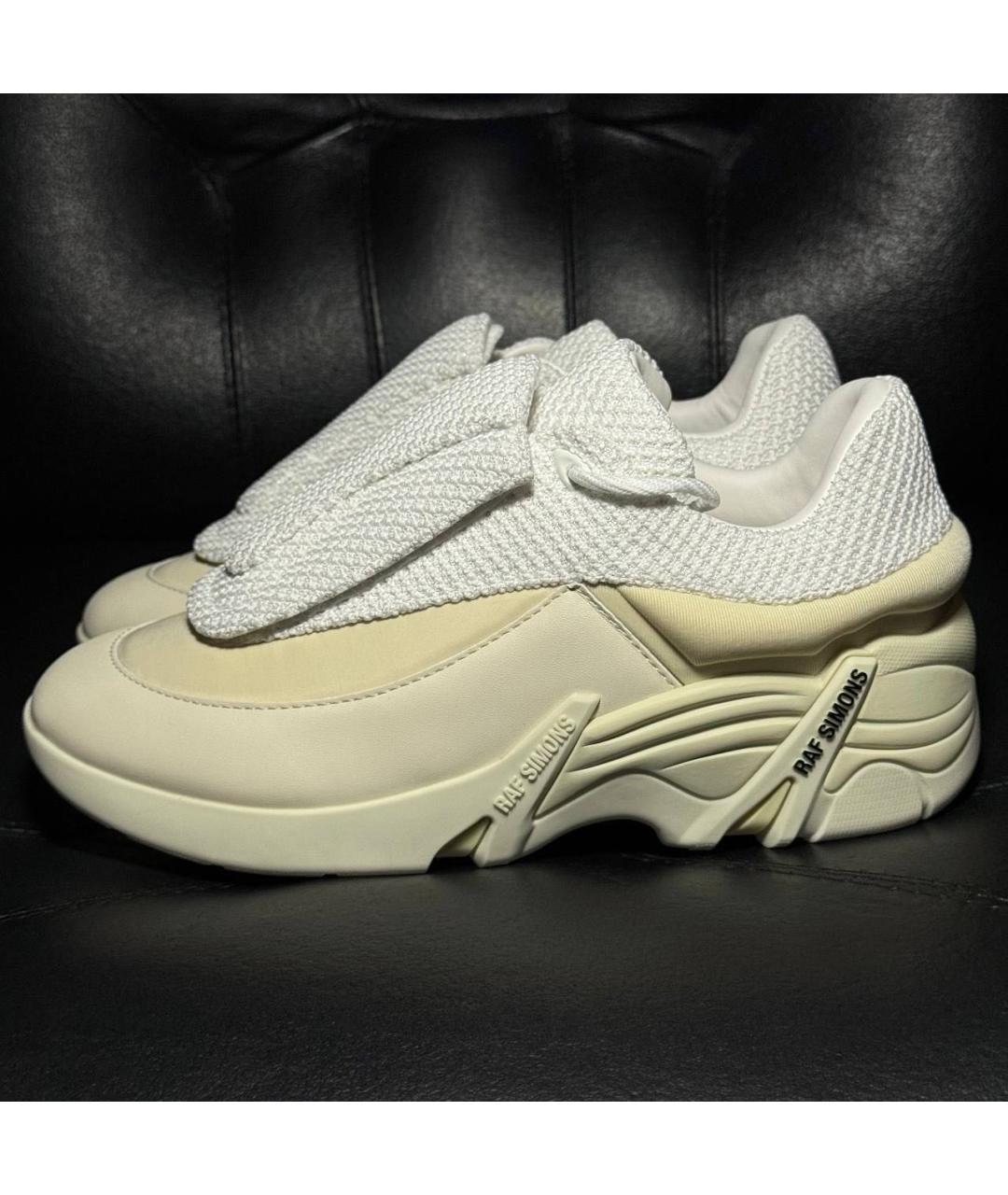 RAF SIMONS Белые текстильные кроссовки, фото 3