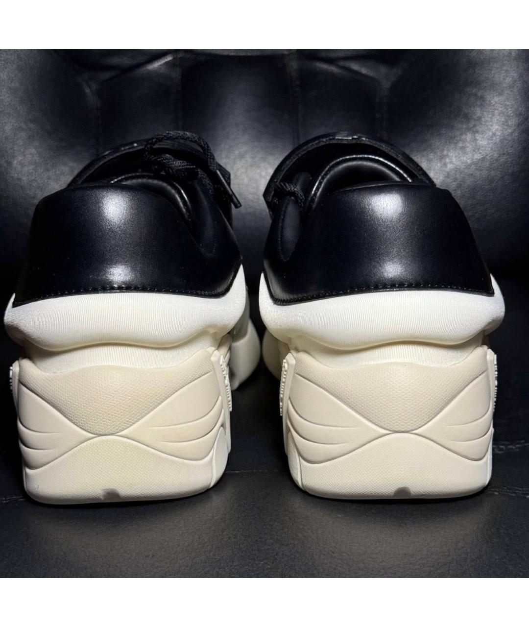 RAF SIMONS Белые текстильные низкие кроссовки / кеды, фото 2