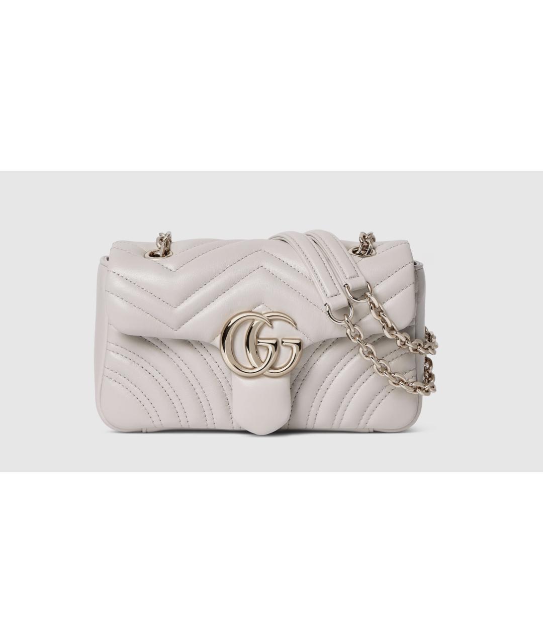 GUCCI Серая кожаная сумка через плечо, фото 7