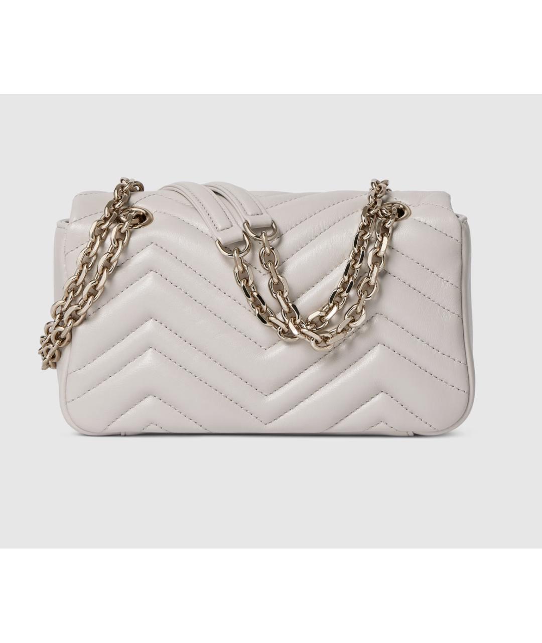 GUCCI Серая кожаная сумка через плечо, фото 6