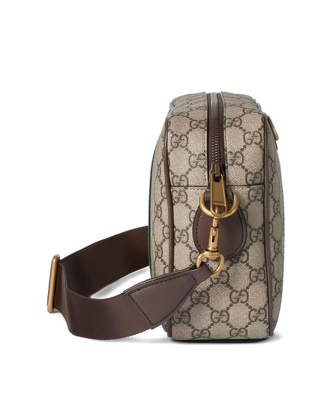 GUCCI Бежевая тканевая сумка на плечо, фото 5