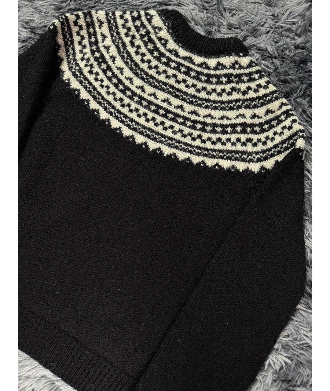 SAINT LAURENT Черный шерстяной джемпер / свитер, фото 2