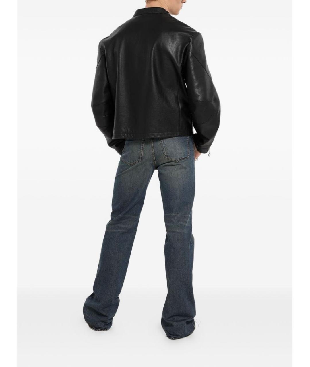 GUCCI Черная кожаная куртка, фото 3