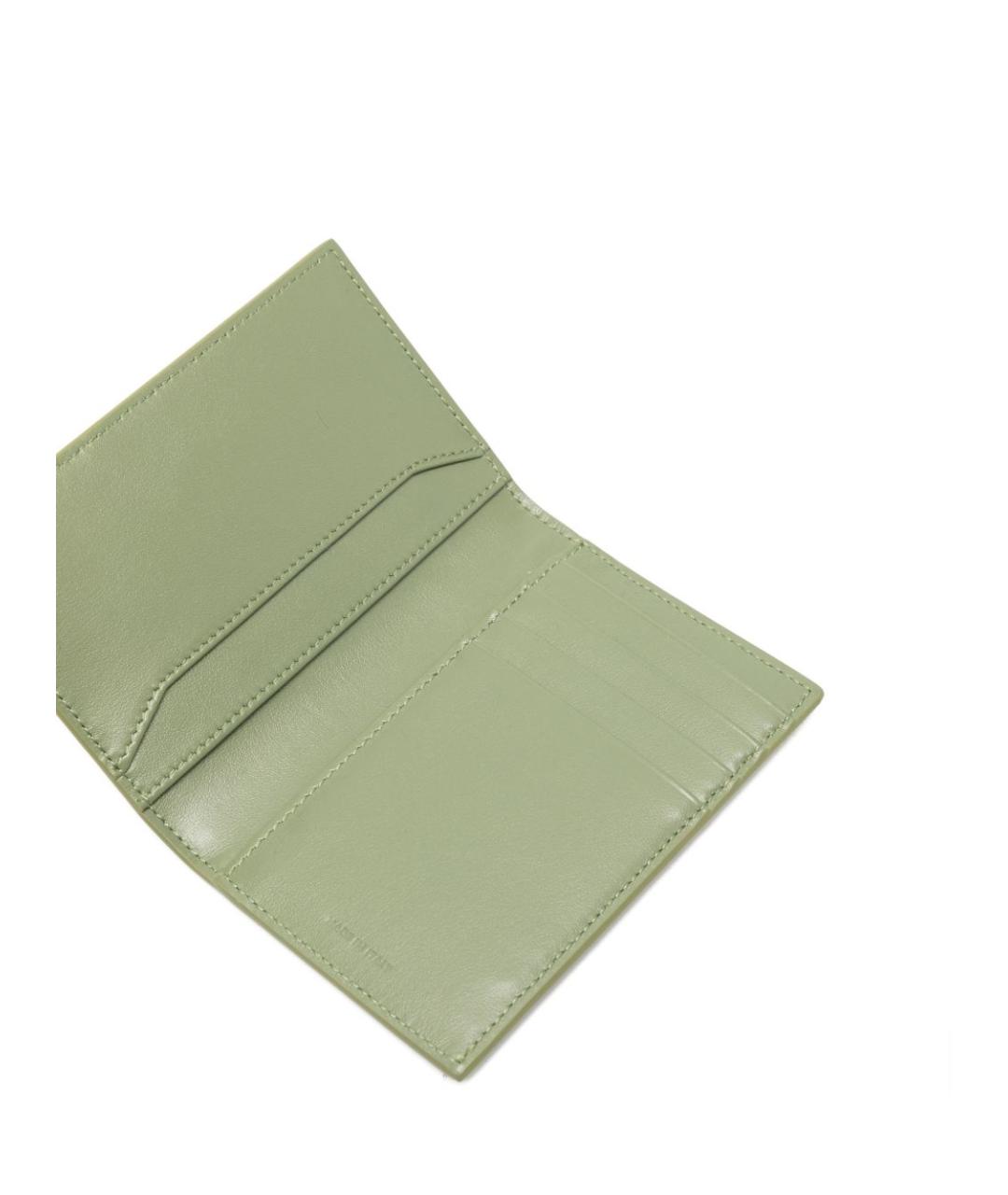 CELINE Хаки кожаный кошелек, фото 2