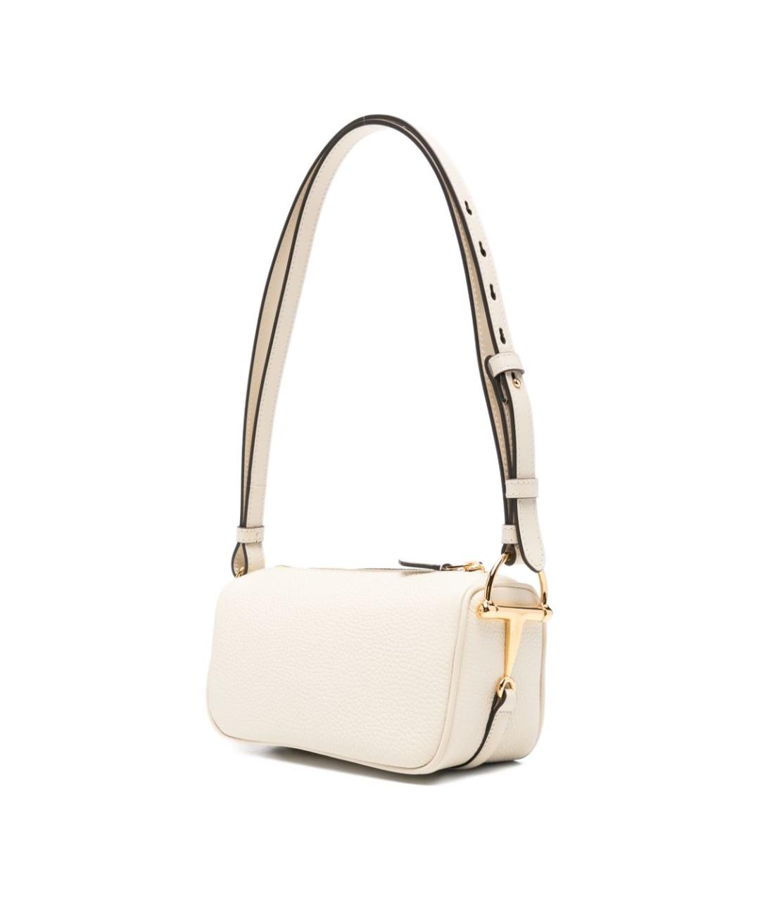 GUCCI Бежевая кожаная сумка тоут, фото 5