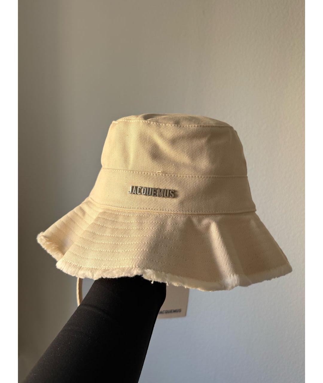 JACQUEMUS Бежевая хлопковая панама, фото 3