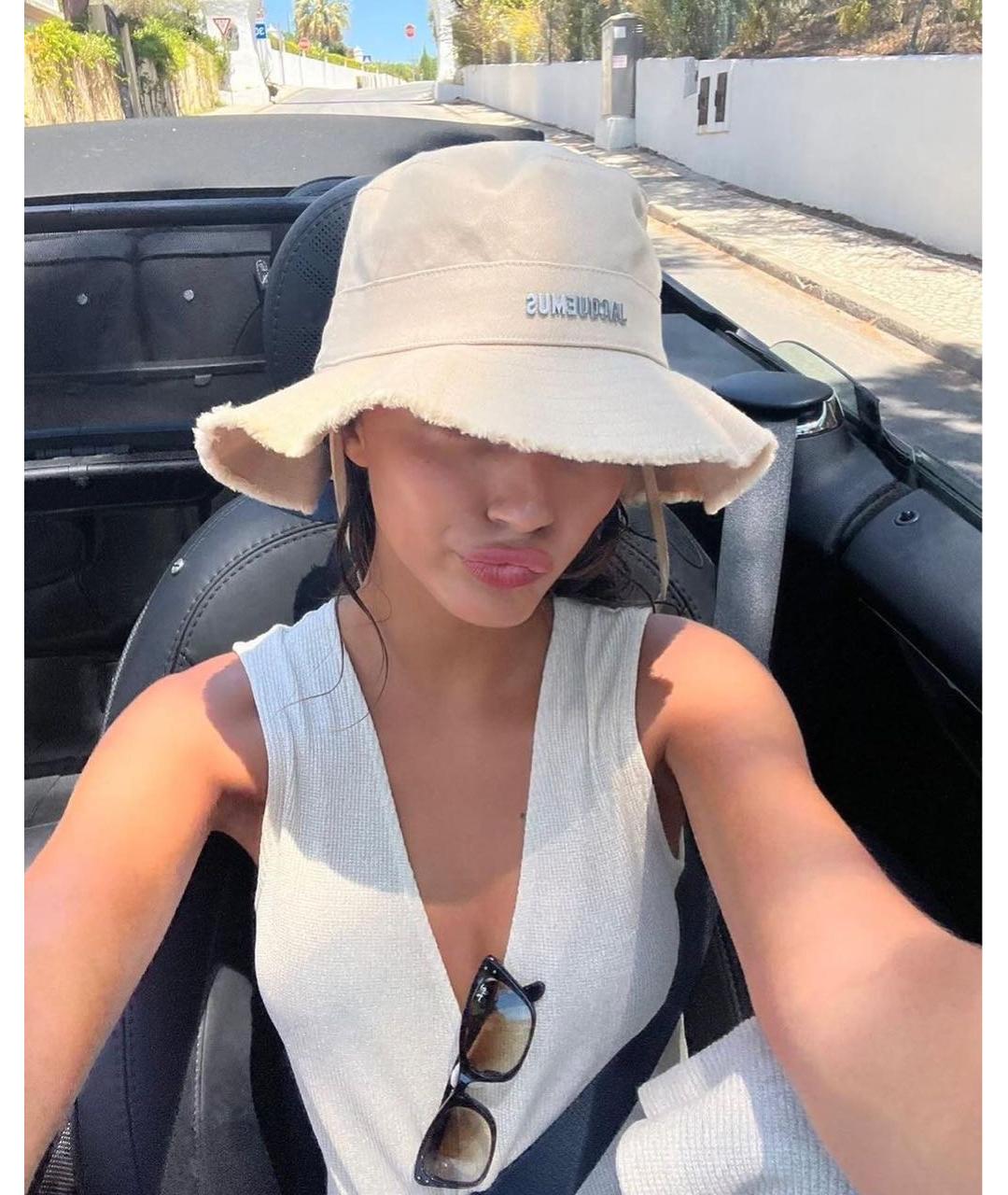 JACQUEMUS Бежевая хлопковая панама, фото 7