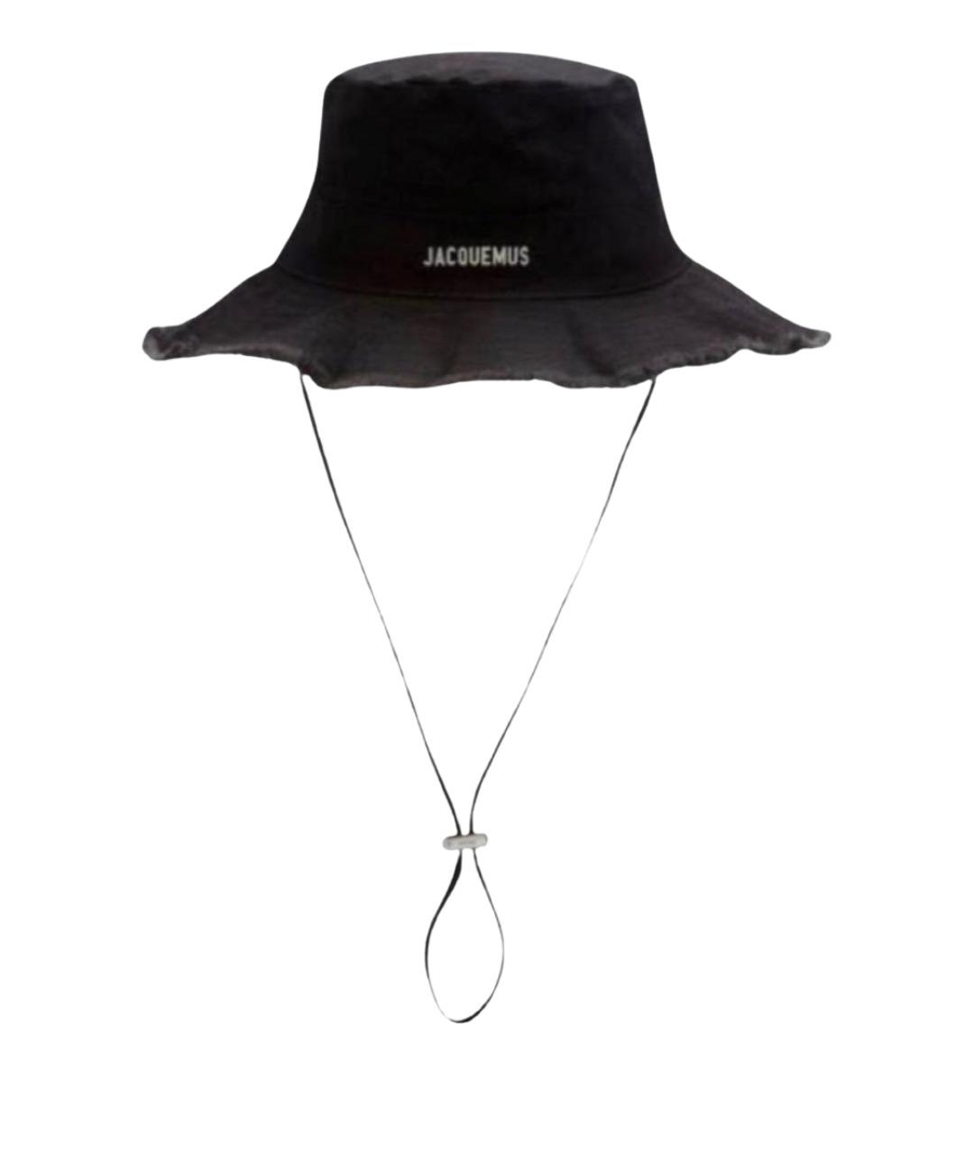JACQUEMUS Черная хлопковая панама, фото 1