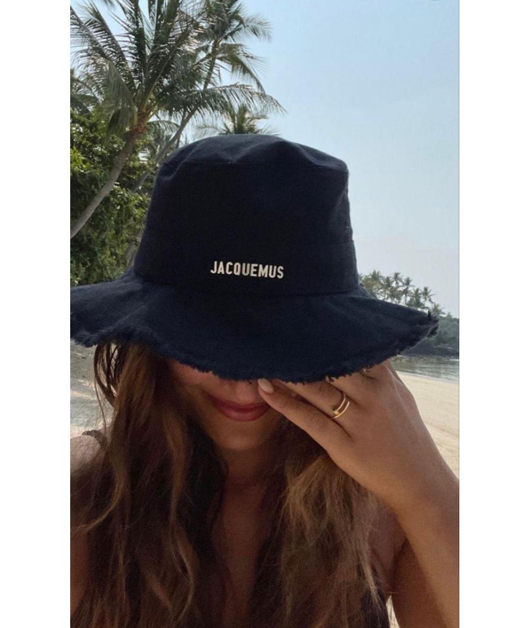 JACQUEMUS Черная хлопковая панама, фото 3