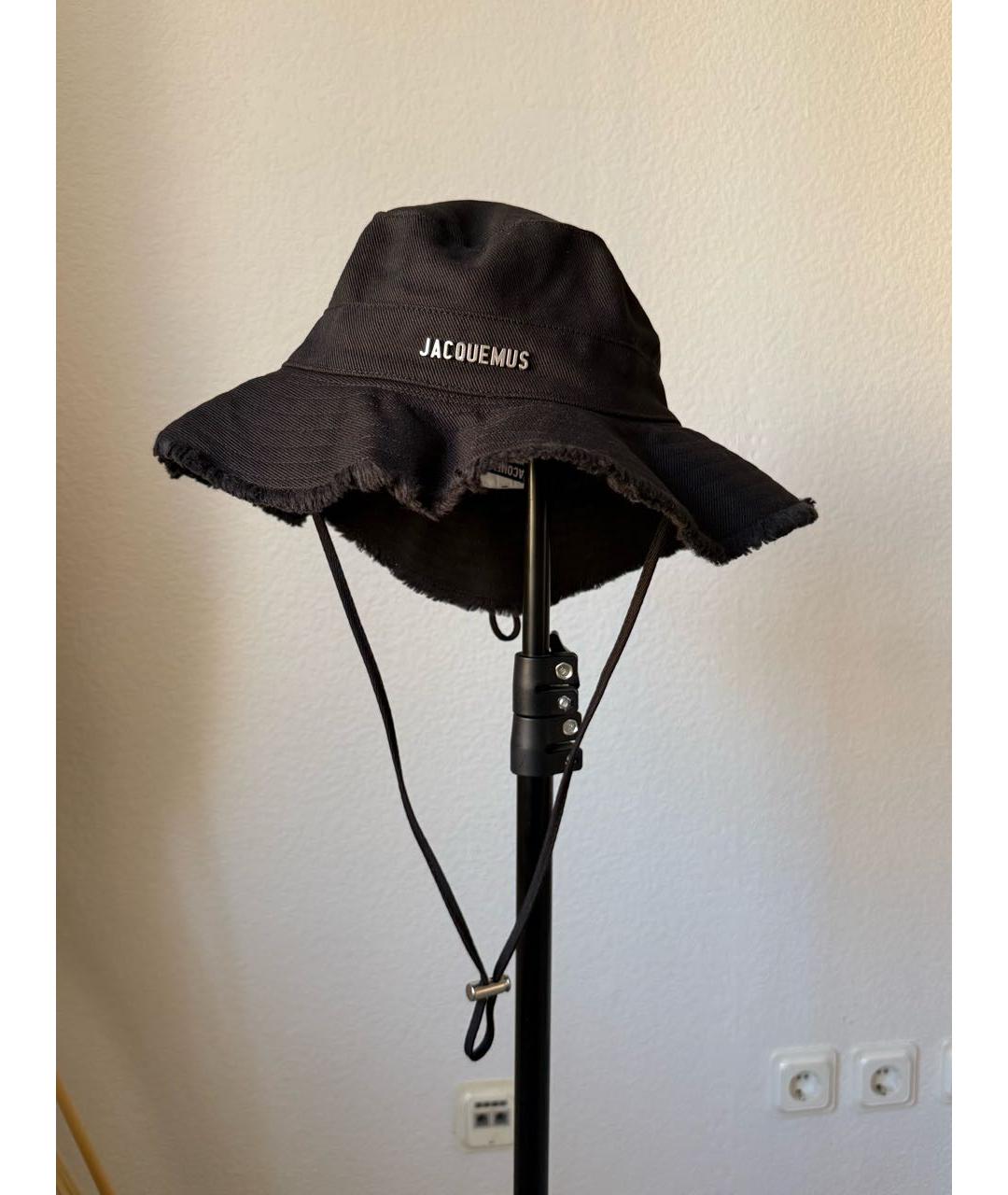 JACQUEMUS Черная хлопковая панама, фото 5