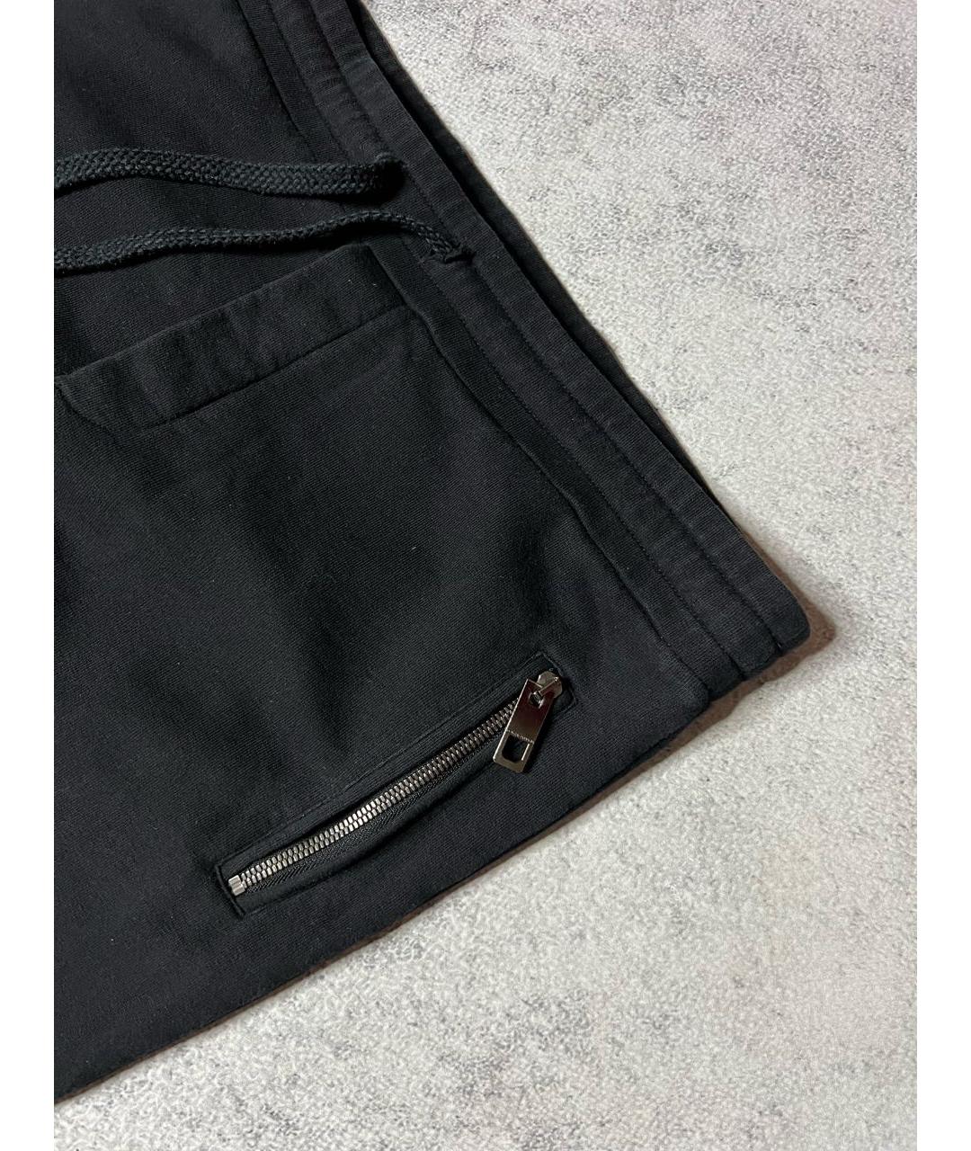 DOLCE&GABBANA Черные хлопко-эластановые повседневные брюки, фото 4