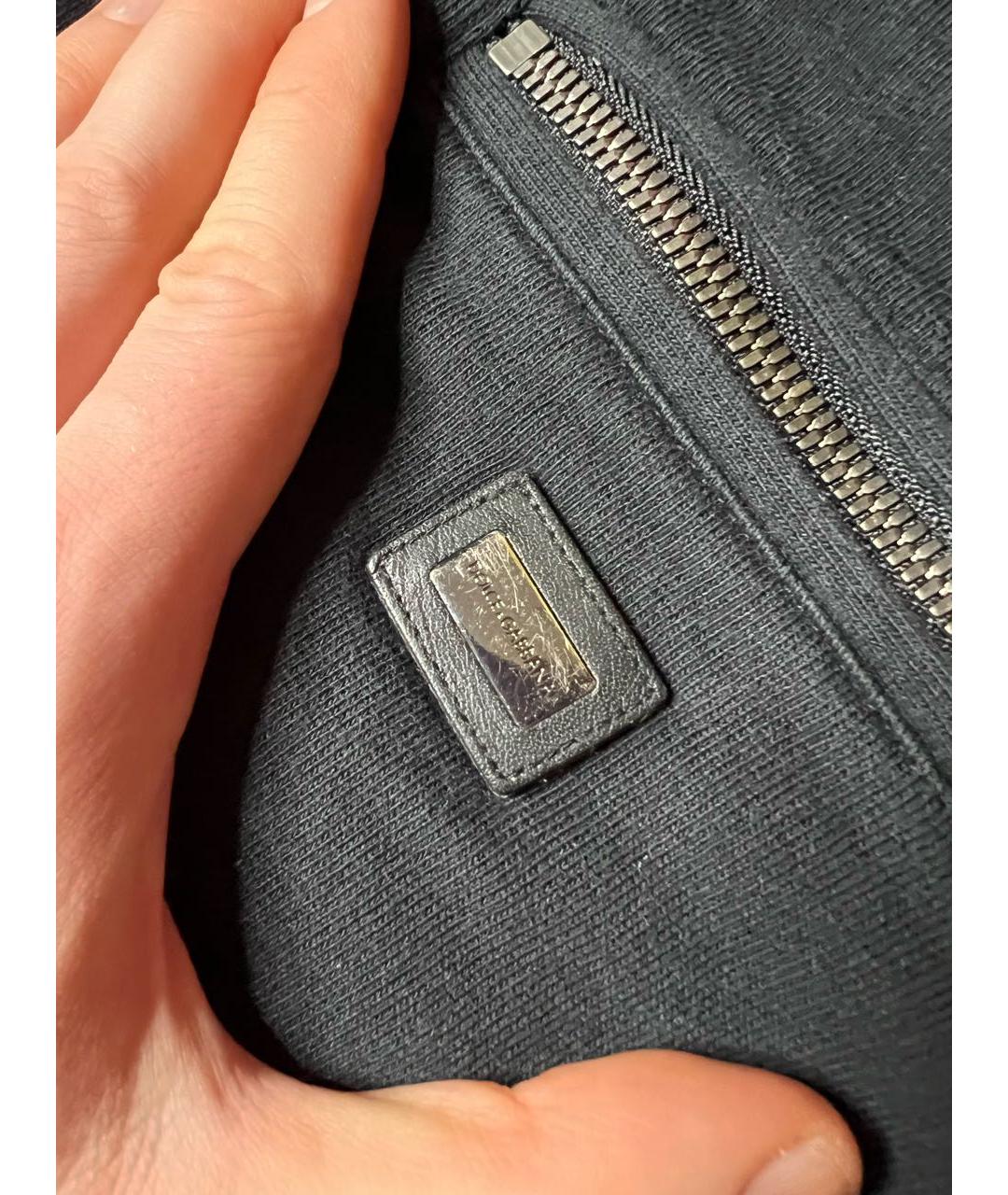 DOLCE&GABBANA Черные хлопко-эластановые повседневные брюки, фото 6