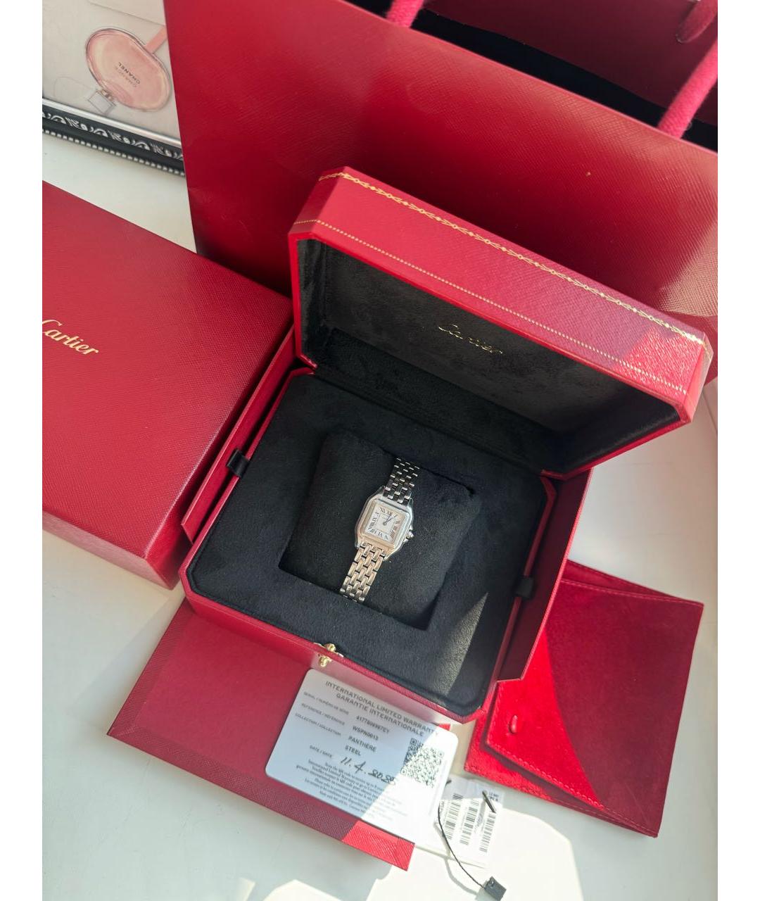 CARTIER Серебряные металлические часы, фото 2