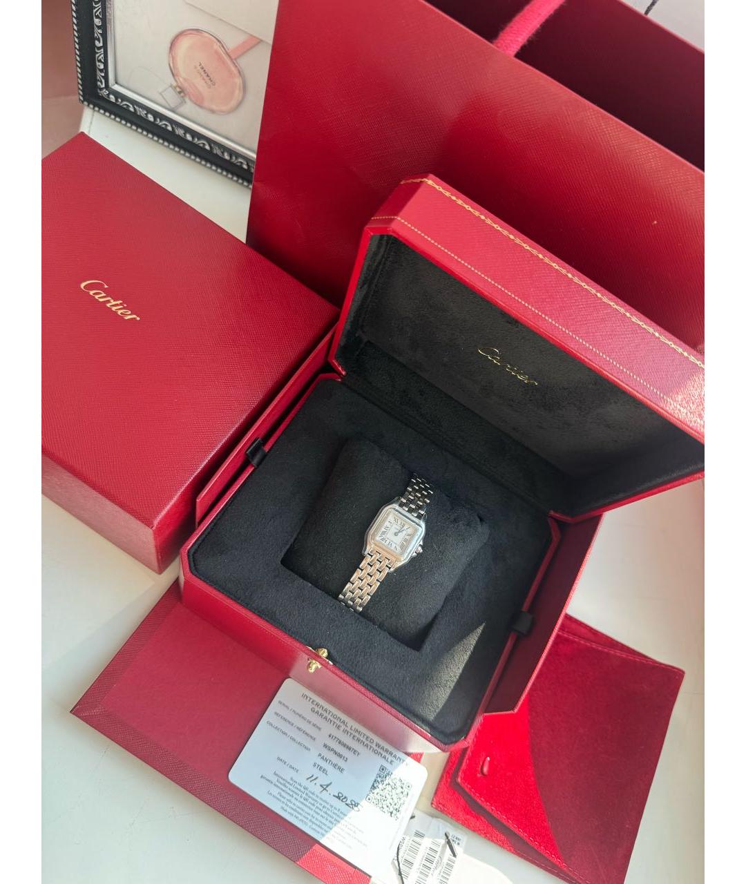 CARTIER Серебряные металлические часы, фото 5