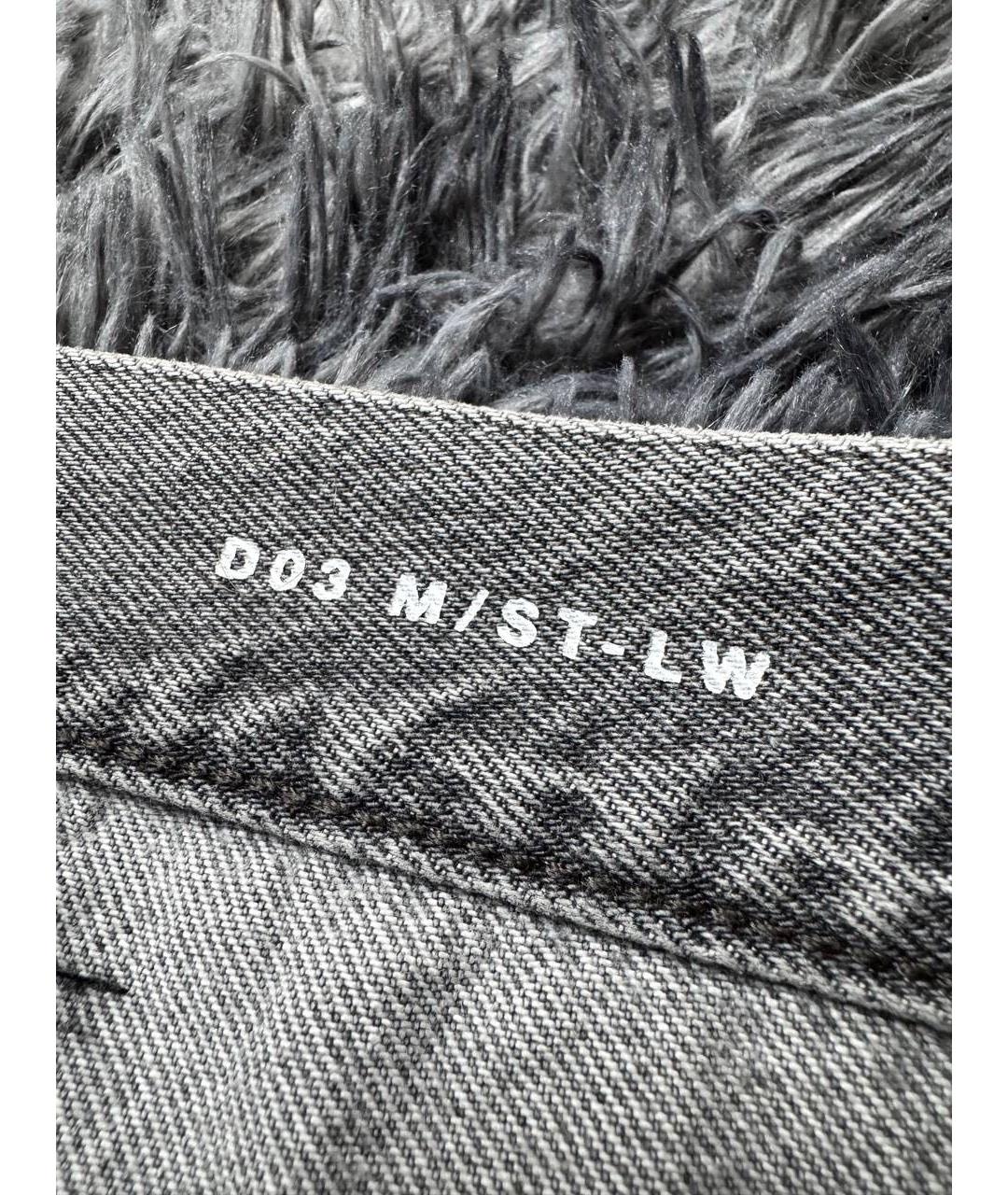 SAINT LAURENT Серые хлопковые джинсы скинни, фото 6