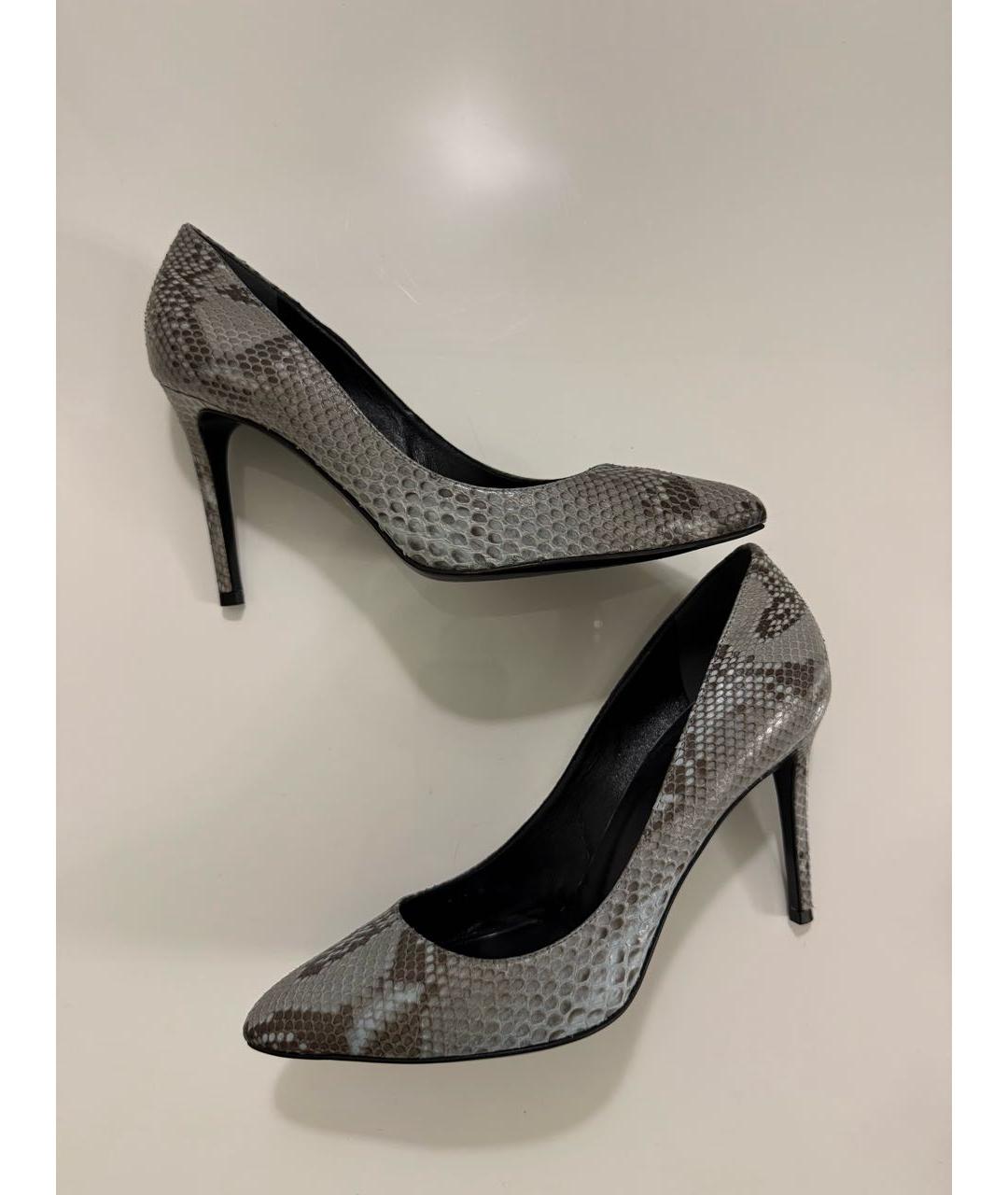 GUCCI Серые туфли из экзотической кожи, фото 7