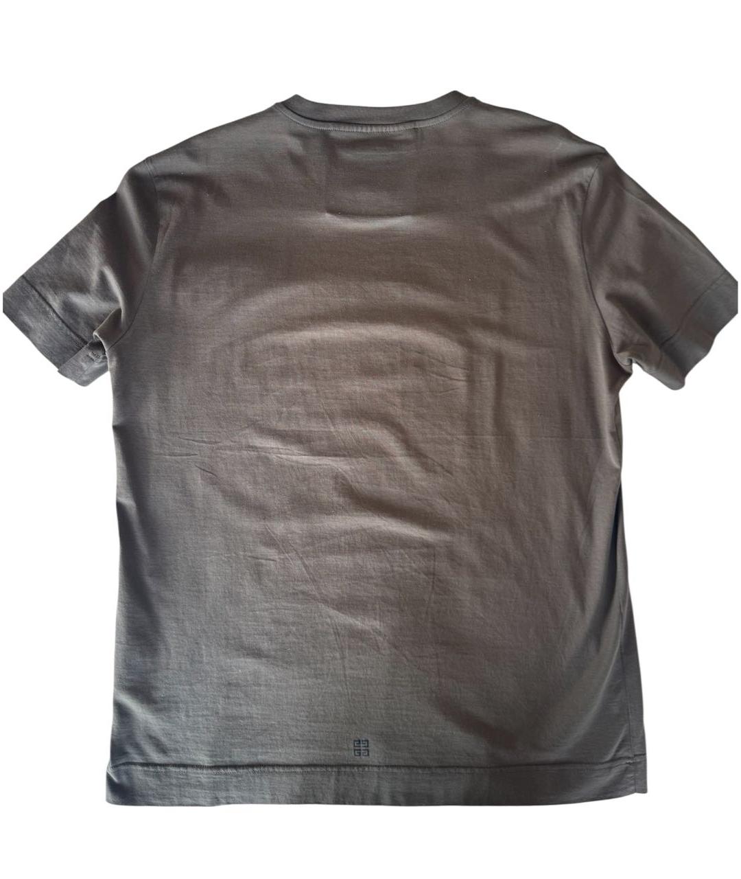 GIVENCHY Антрацитовая хлопковая футболка, фото 2