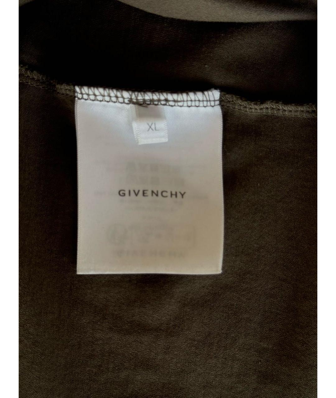 GIVENCHY Антрацитовая хлопковая футболка, фото 4