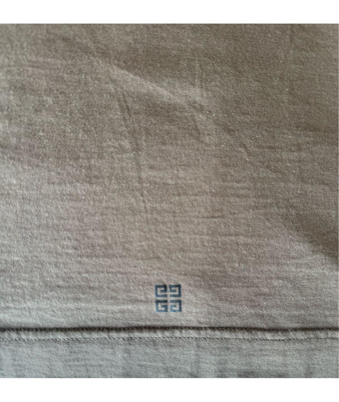 GIVENCHY Антрацитовая хлопковая футболка, фото 5