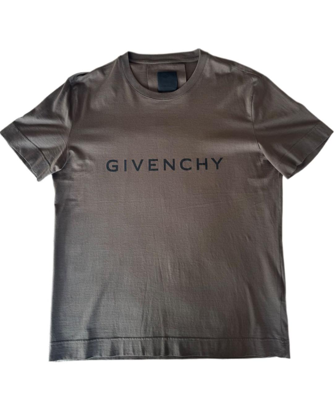 GIVENCHY Антрацитовая хлопковая футболка, фото 6