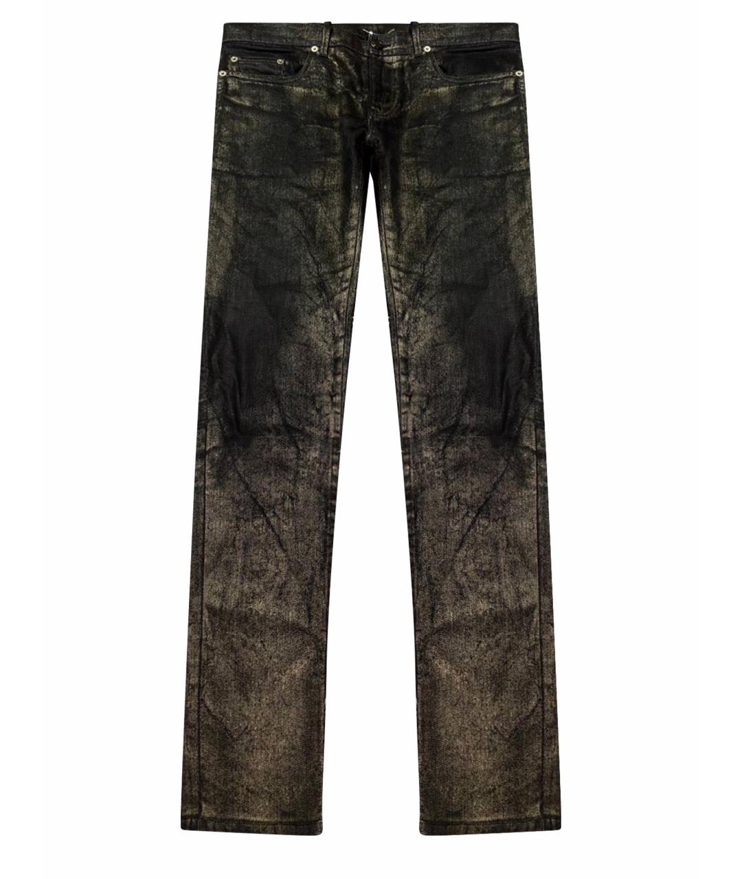 SAINT LAURENT Черные хлопковые джинсы скинни, фото 1