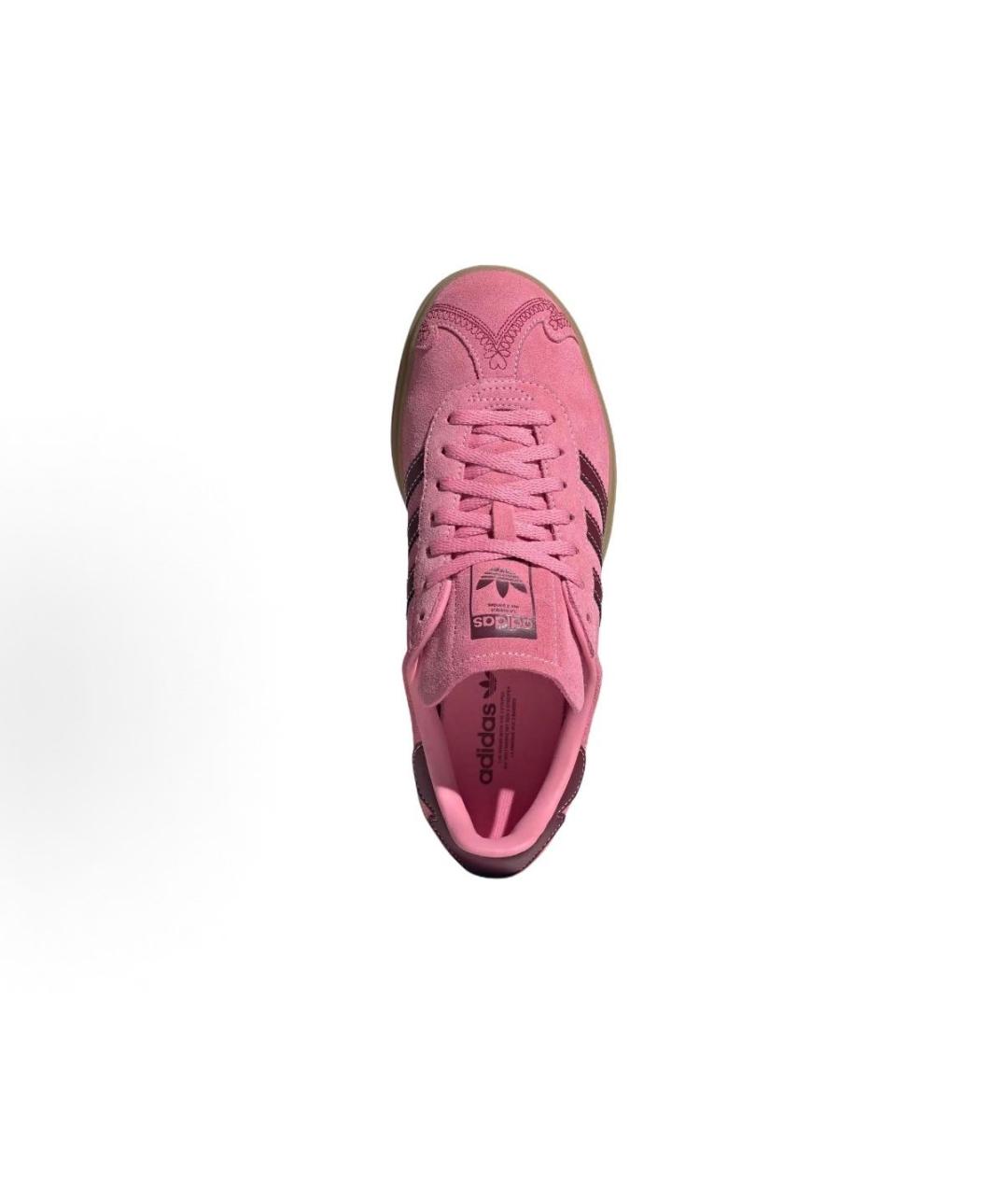 ADIDAS Розовые замшевые кроссовки, фото 3