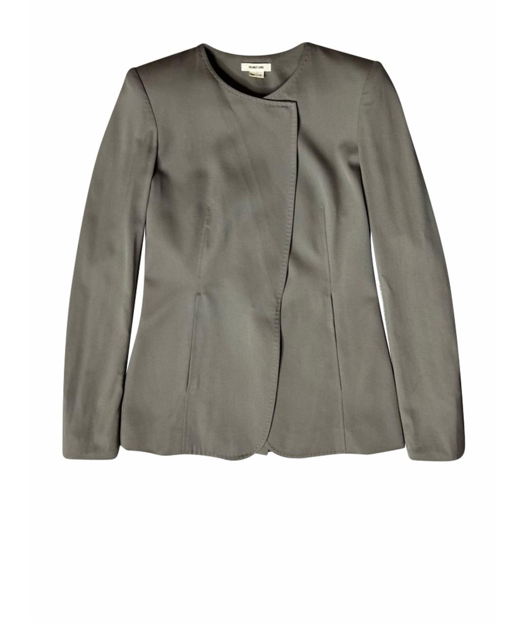 HELMUT LANG Серый шерстяной жакет/пиджак, фото 1