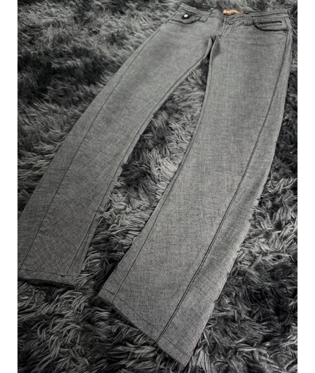 JOHN GALLIANO Серые хлопковые джинсы скинни, фото 7