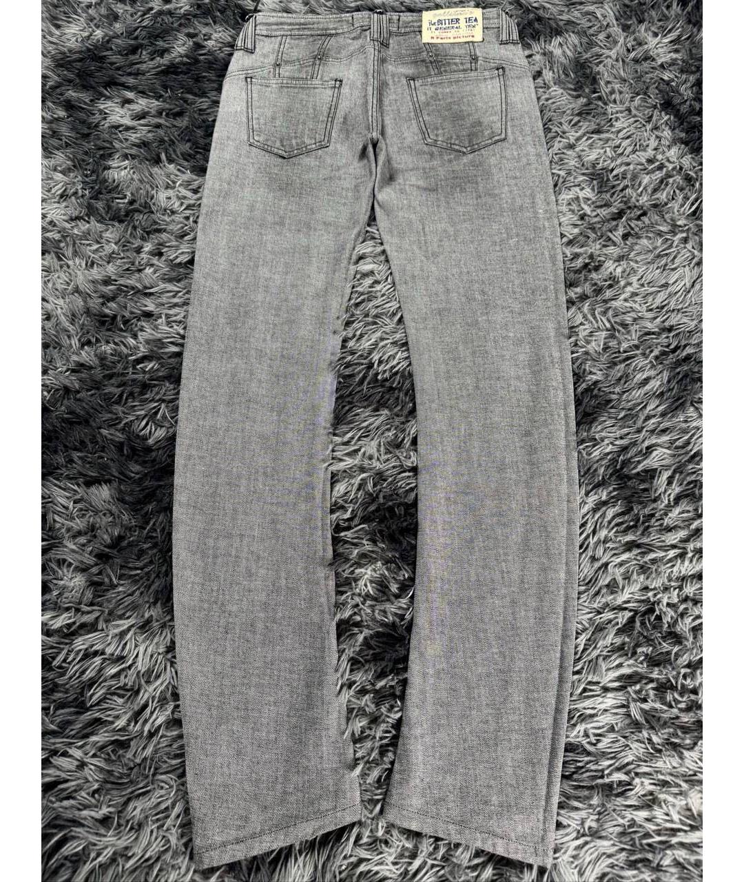 JOHN GALLIANO Серые хлопковые джинсы скинни, фото 3