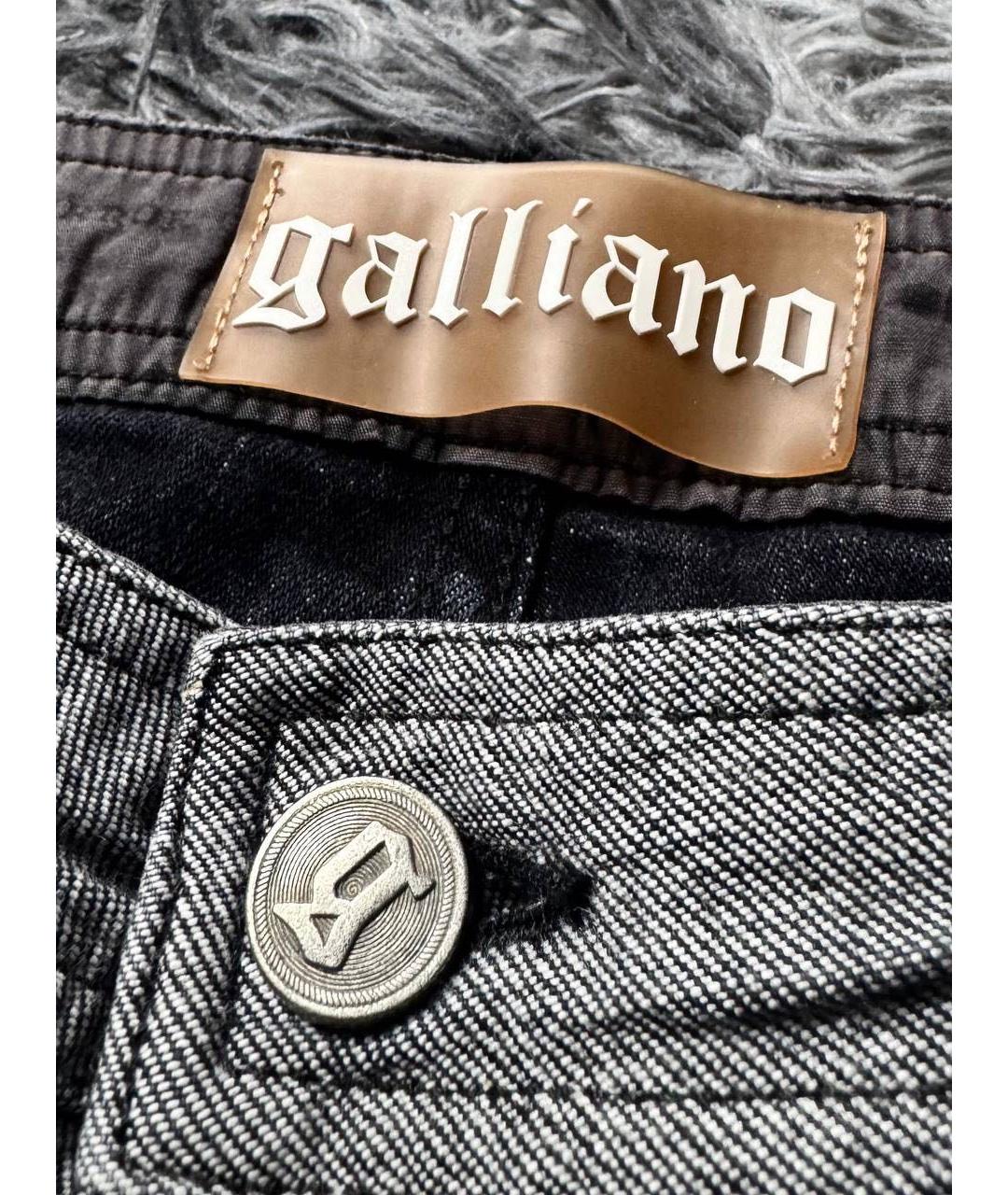 JOHN GALLIANO Серые хлопковые джинсы скинни, фото 5