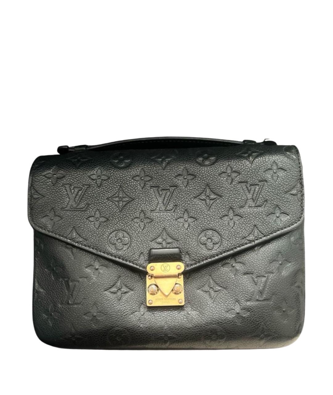 LOUIS VUITTON Черная кожаная сумка через плечо, фото 1