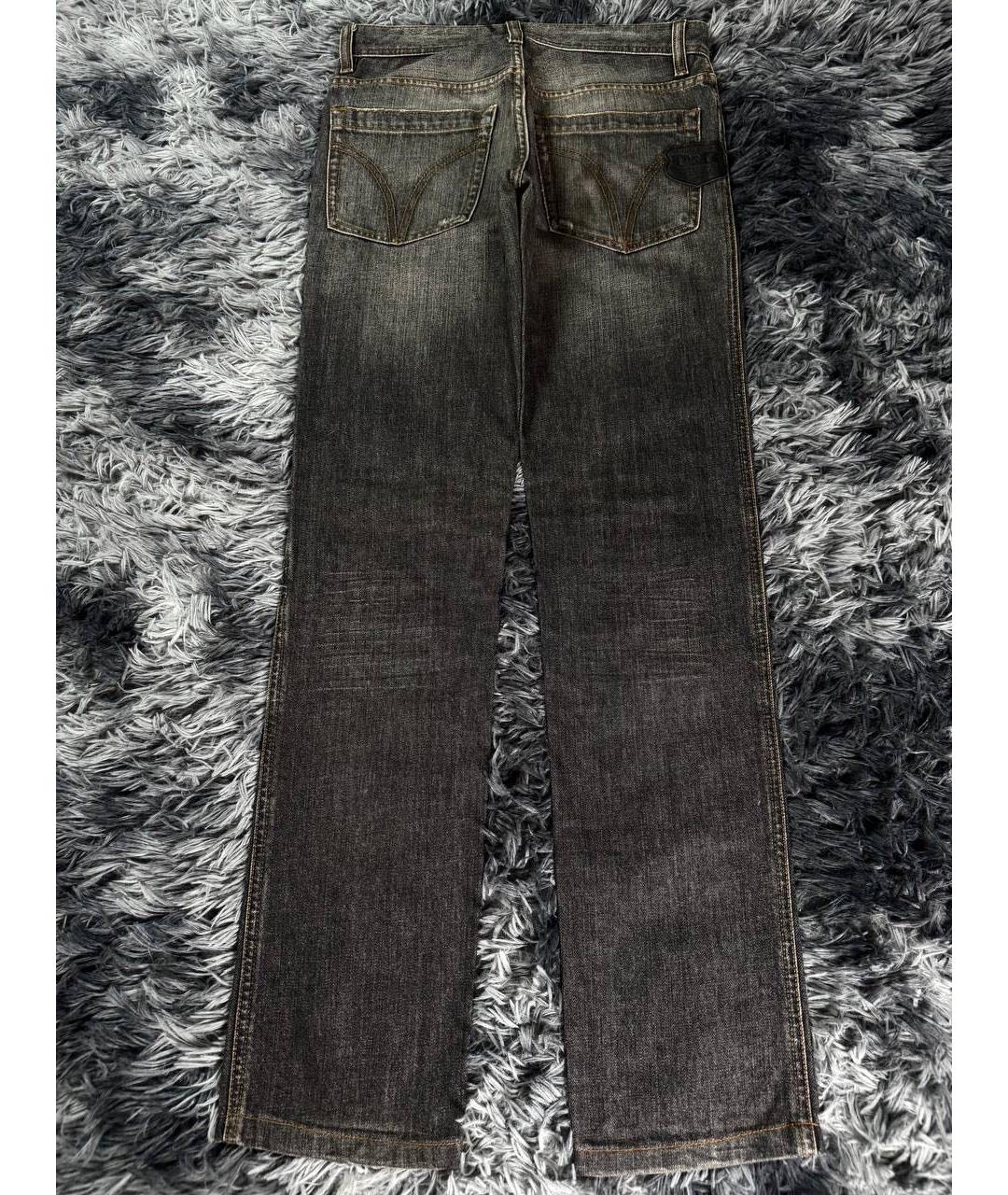 DOLCE&GABBANA Антрацитовые хлопковые джинсы скинни, фото 2