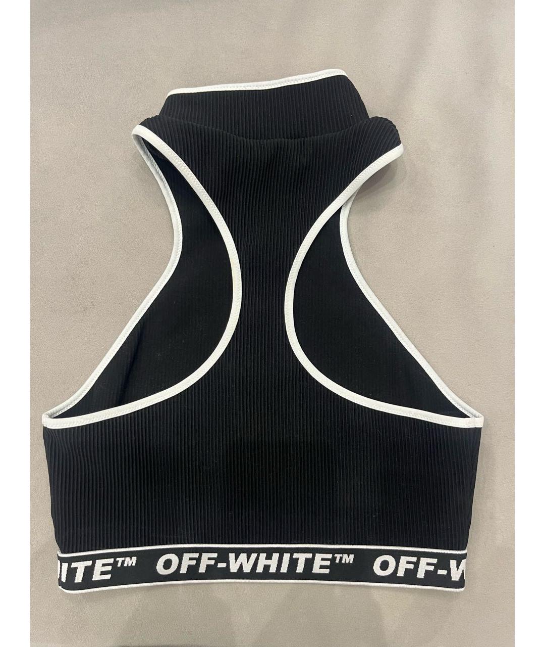 OFF-WHITE Черная полиамидовая майка, фото 2