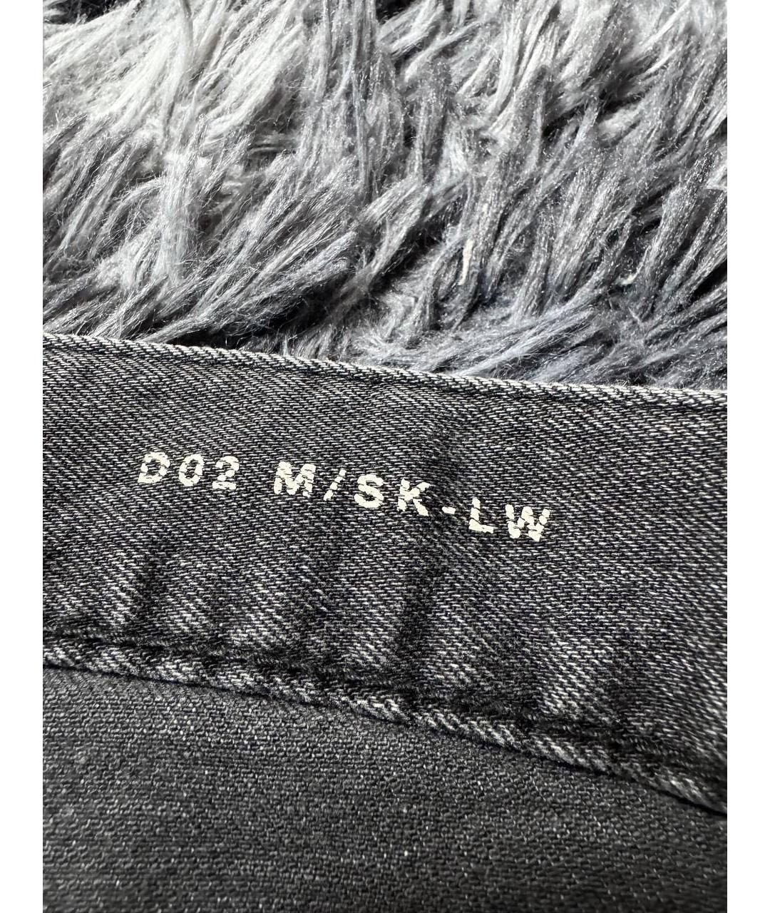 SAINT LAURENT Серые хлопковые джинсы скинни, фото 8