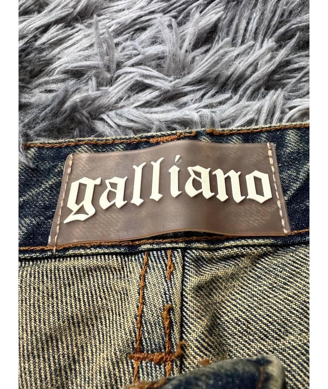 JOHN GALLIANO Синие хлопковые джинсы скинни, фото 5