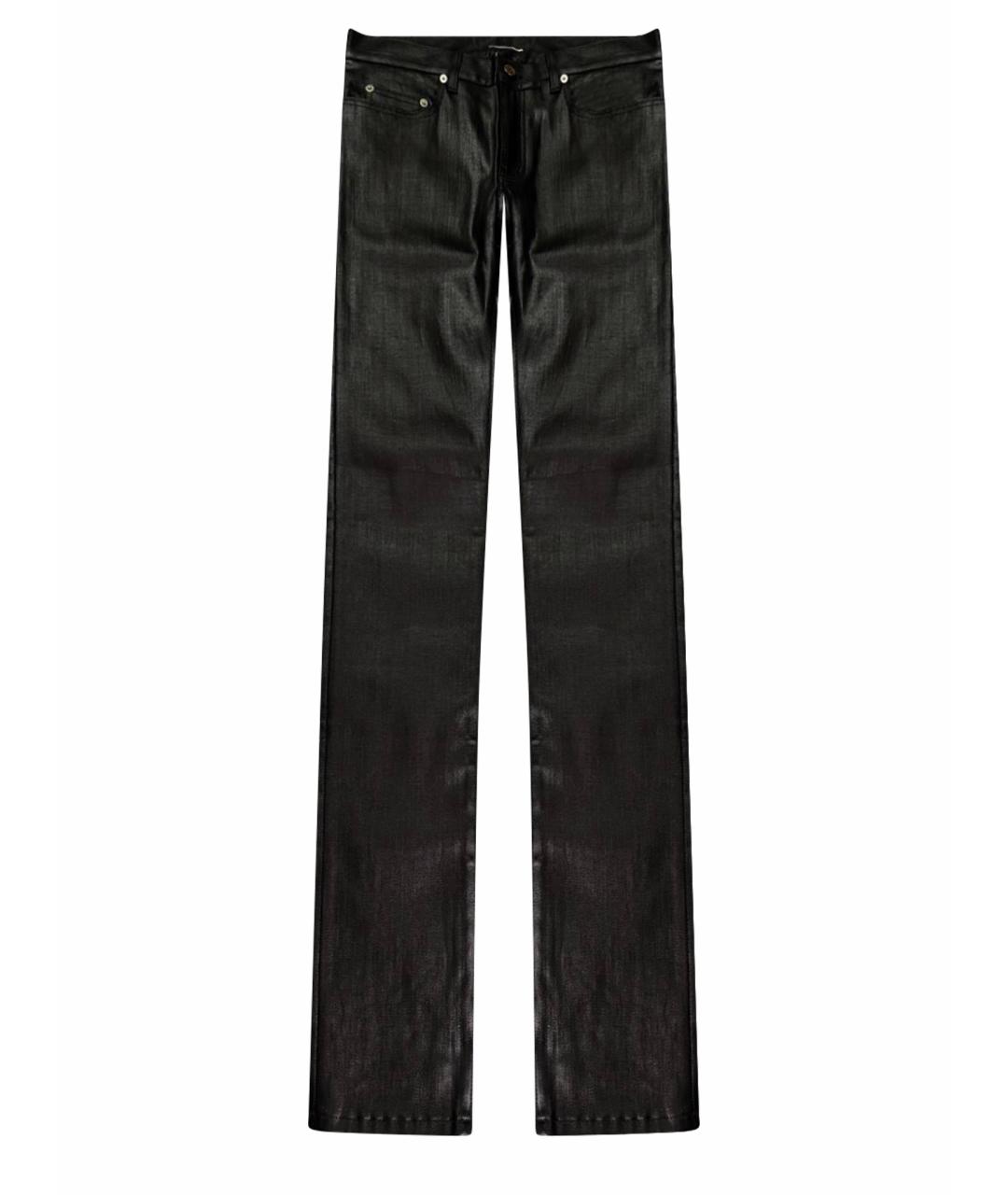 SAINT LAURENT Черные хлопковые джинсы скинни, фото 1