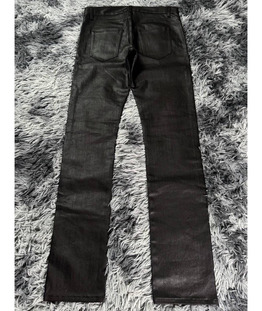 SAINT LAURENT Черные хлопковые джинсы скинни, фото 3