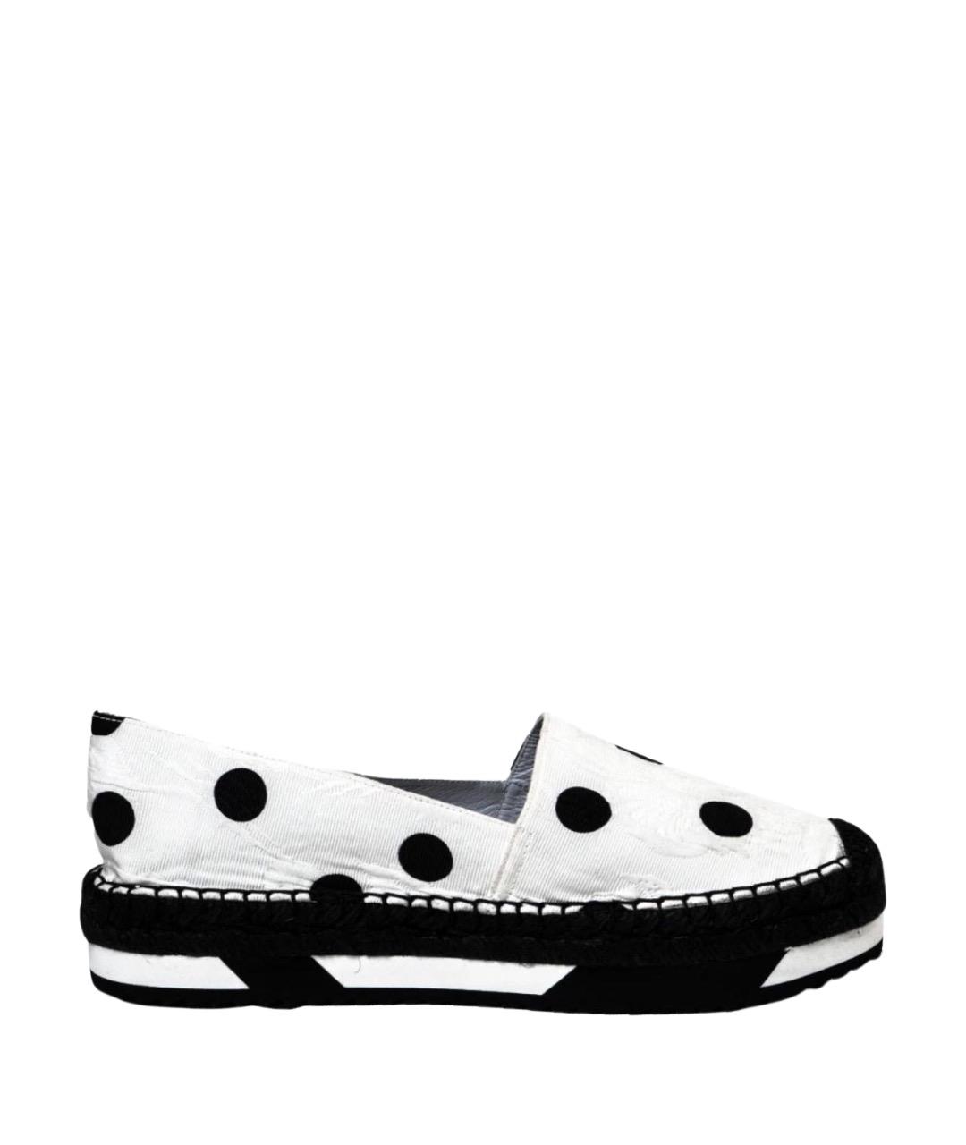 DOLCE&GABBANA Белые текстильные эспадрильи, фото 1