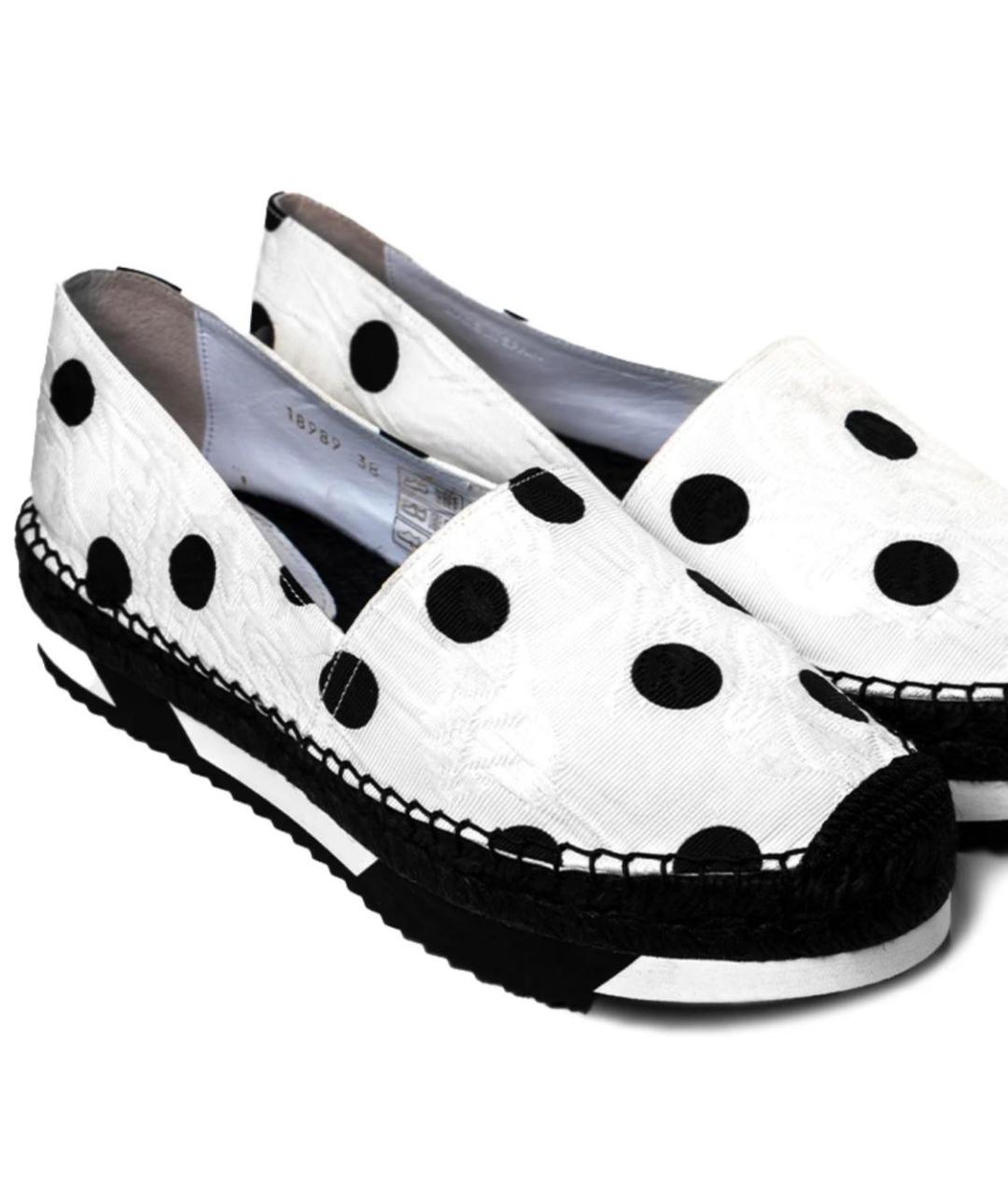 DOLCE&GABBANA Белые текстильные эспадрильи, фото 7