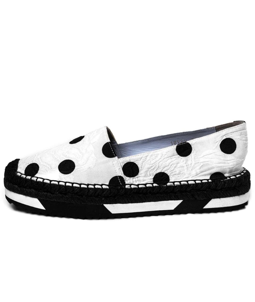 DOLCE&GABBANA Белые текстильные эспадрильи, фото 6