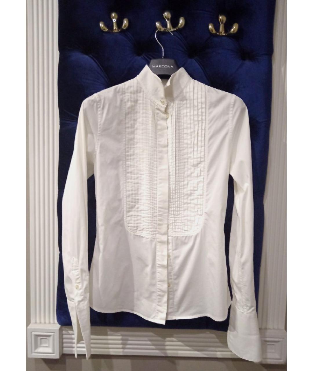 DOLCE&GABBANA Белая хлопковая рубашка, фото 8