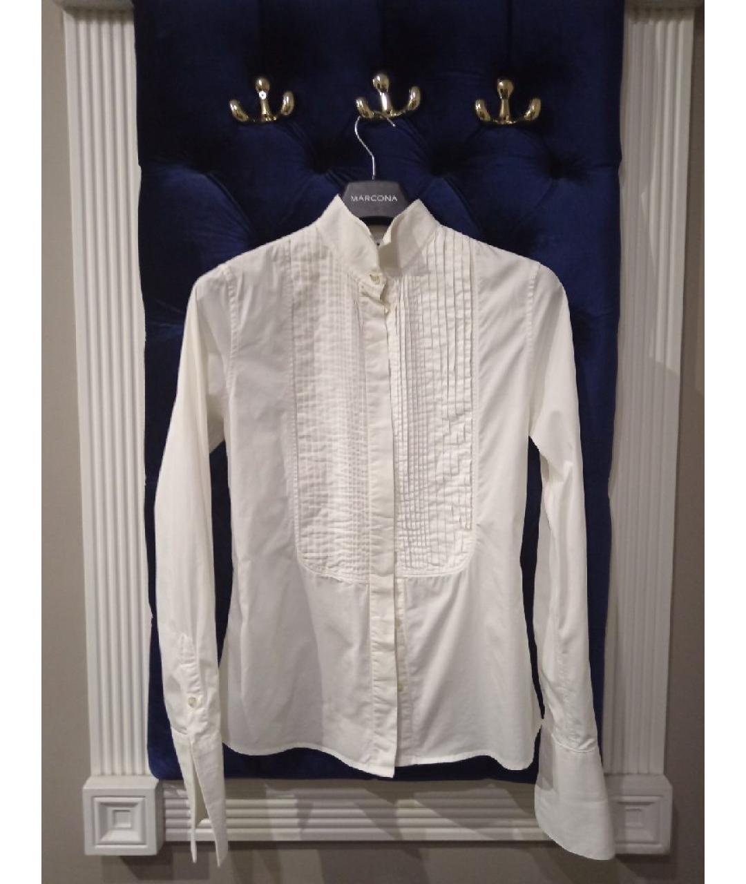 DOLCE&GABBANA Белая хлопковая рубашка, фото 4