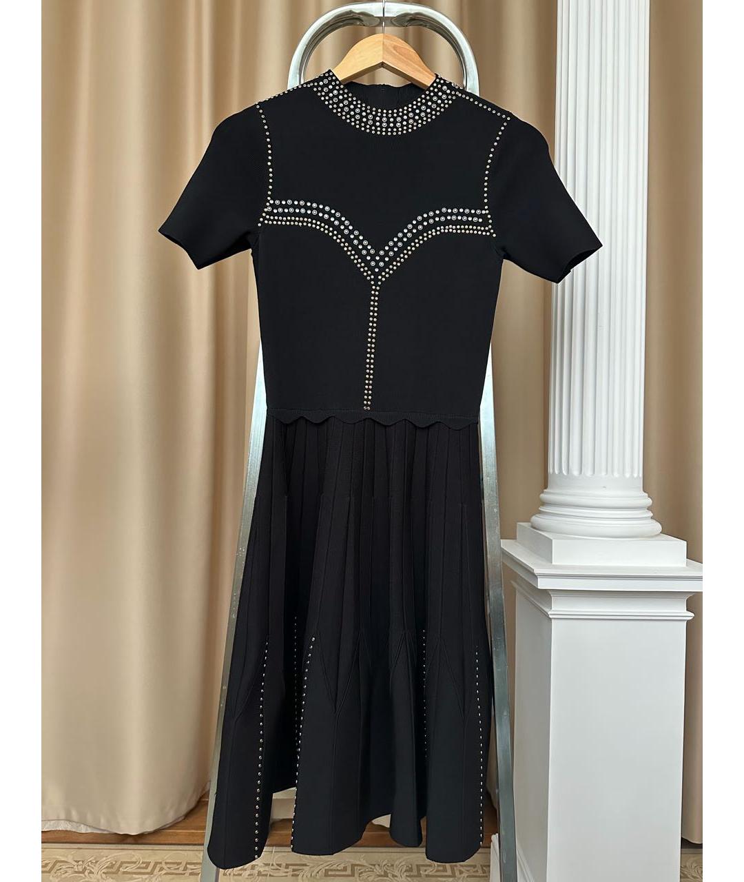 SANDRO Черное вискозное коктейльное платье, фото 9