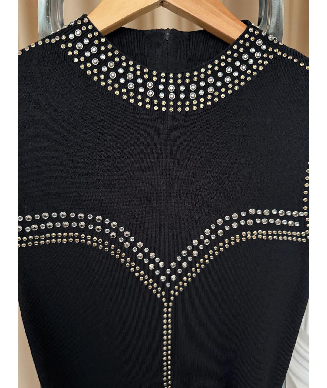 SANDRO Черное вискозное коктейльное платье, фото 4