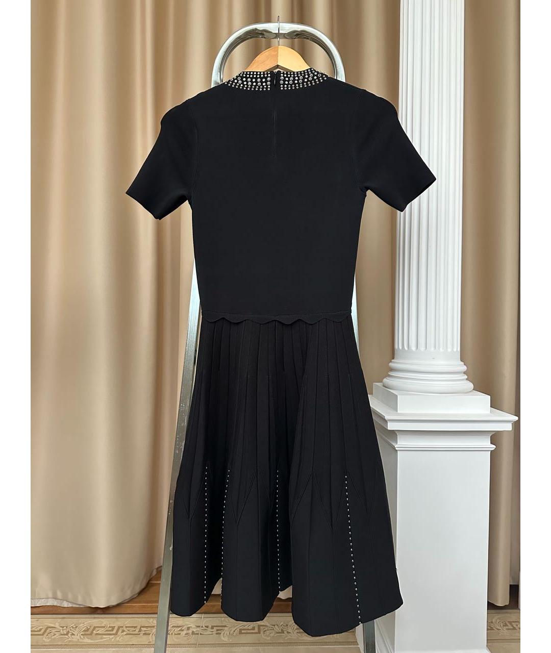 SANDRO Черное вискозное коктейльное платье, фото 2