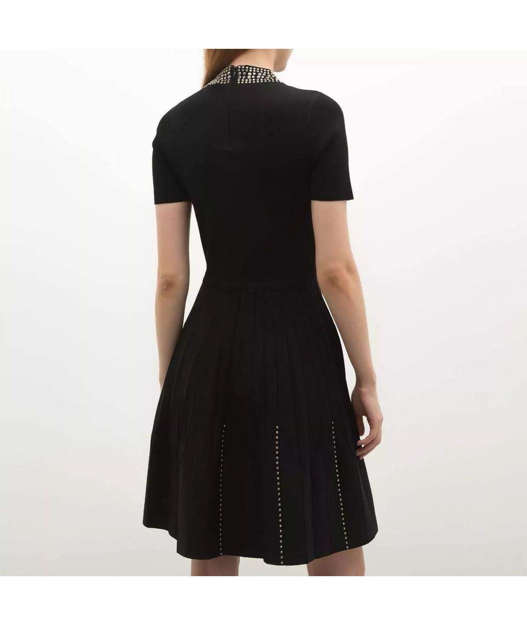 SANDRO Черное вискозное коктейльное платье, фото 8