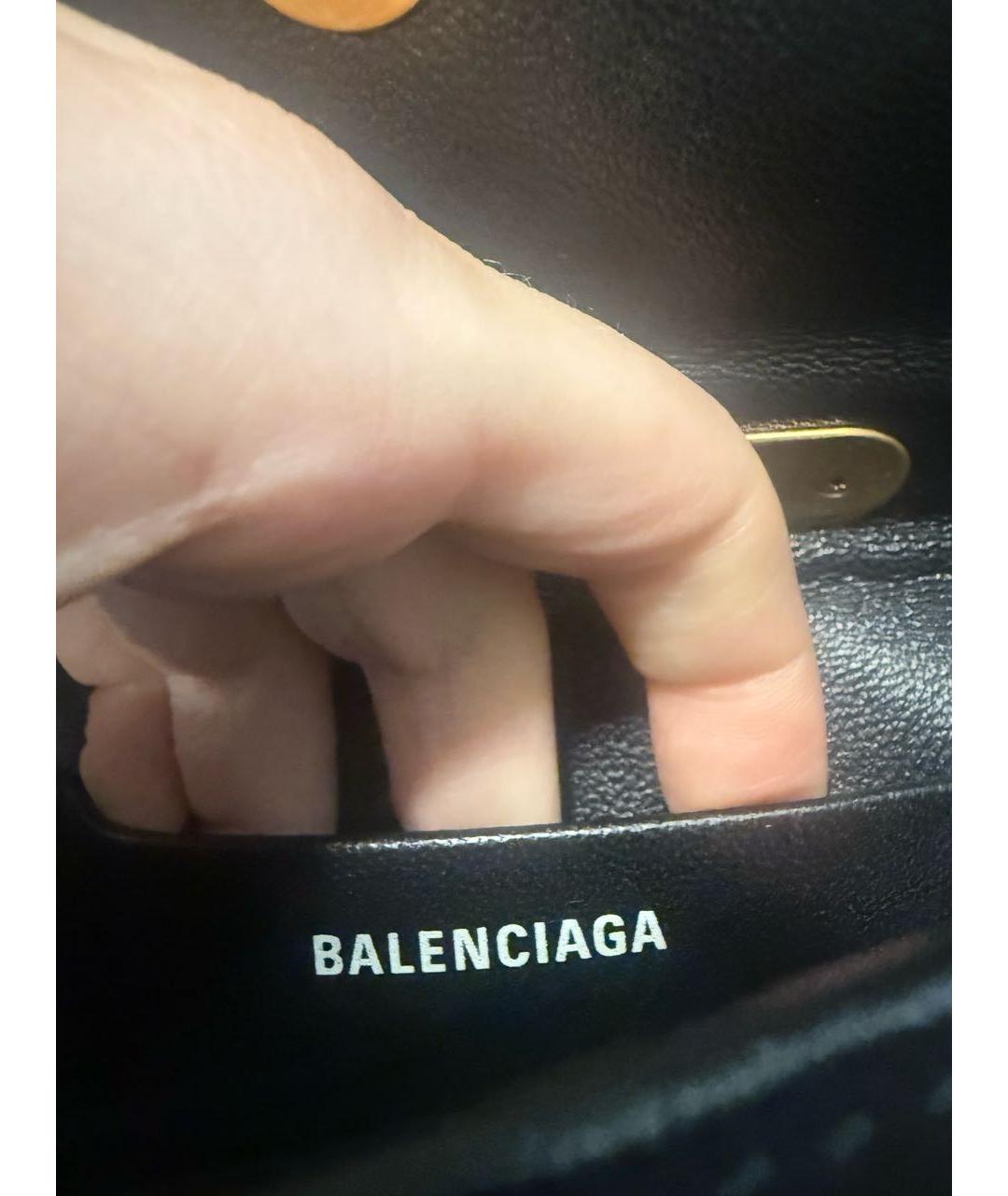 BALENCIAGA Черная замшевая сумка с короткими ручками, фото 5