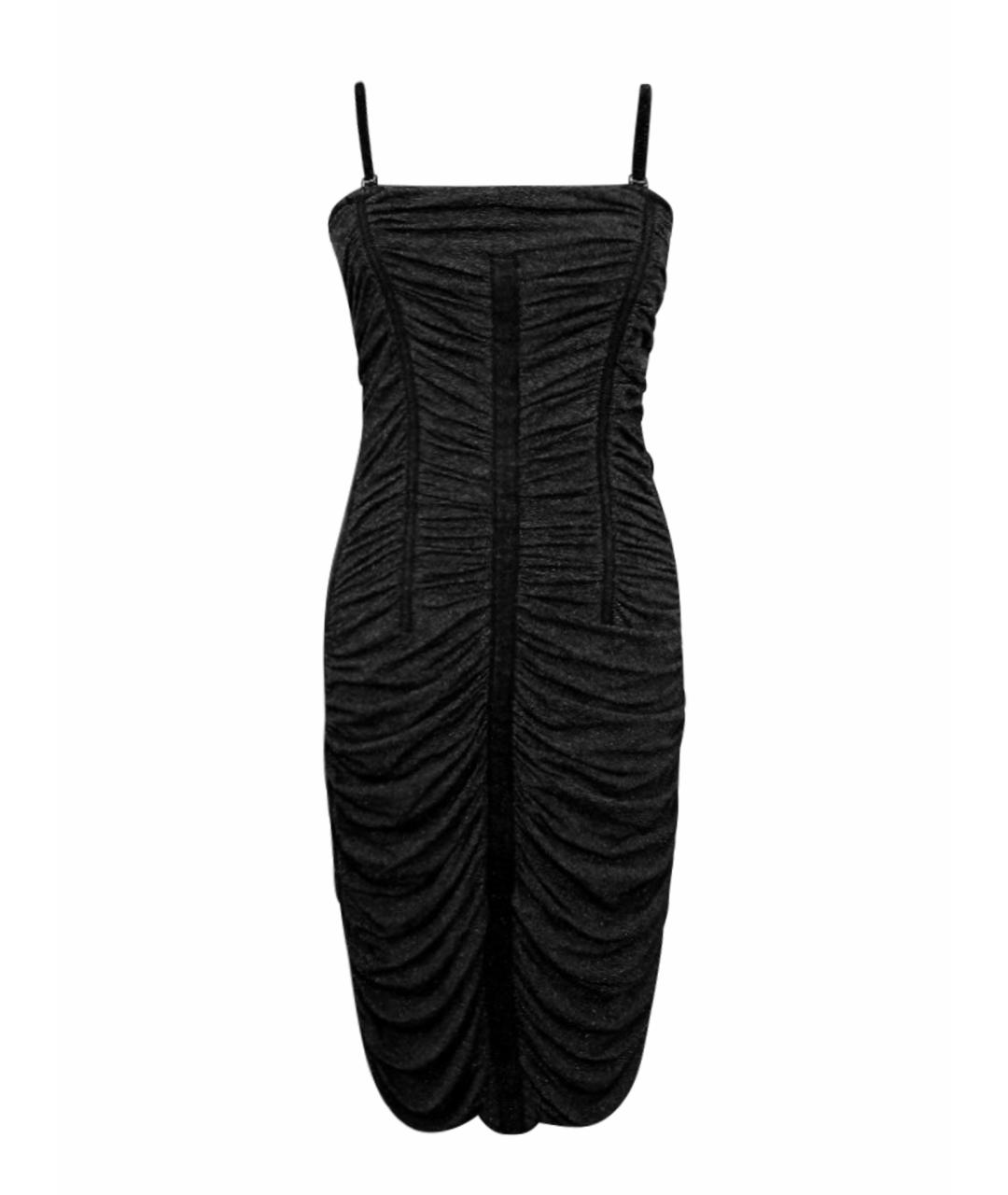 DOLCE&GABBANA Черное вискозное вечернее платье, фото 1