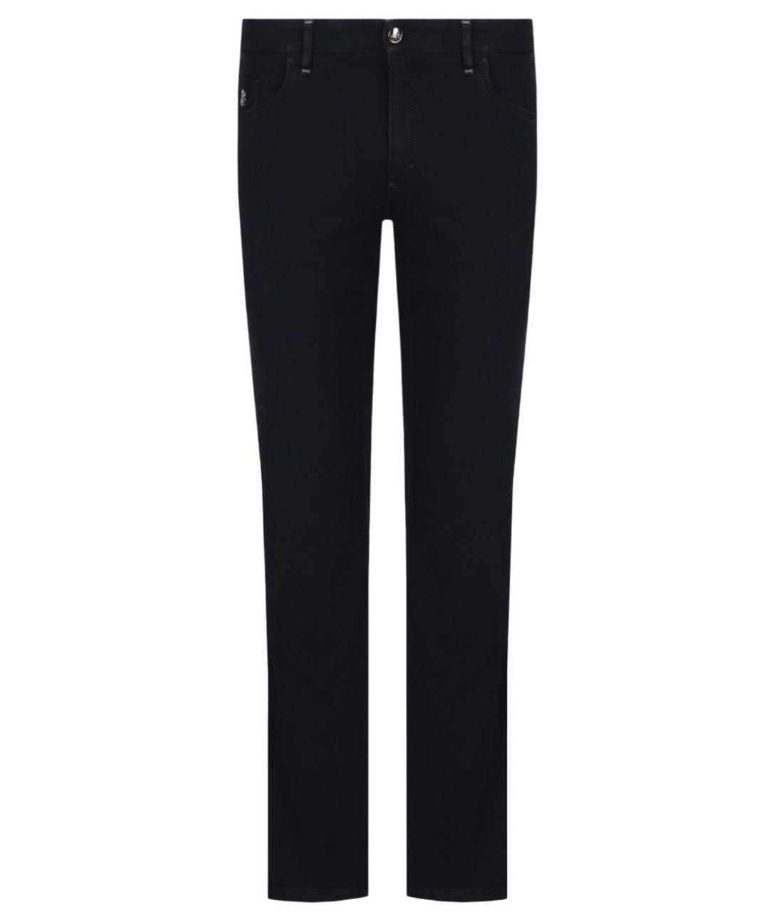 ZILLI Черные хлопко-эластановые джинсы, фото 9